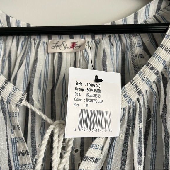 LoveShackFancy Embroidered Isla Midi Dress Medium NWT - Picture 5 of 6